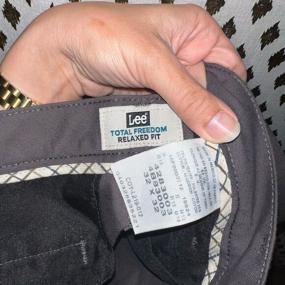 Lee gray chinos men’s chino pants size 32x32 - Picture 3 of 4